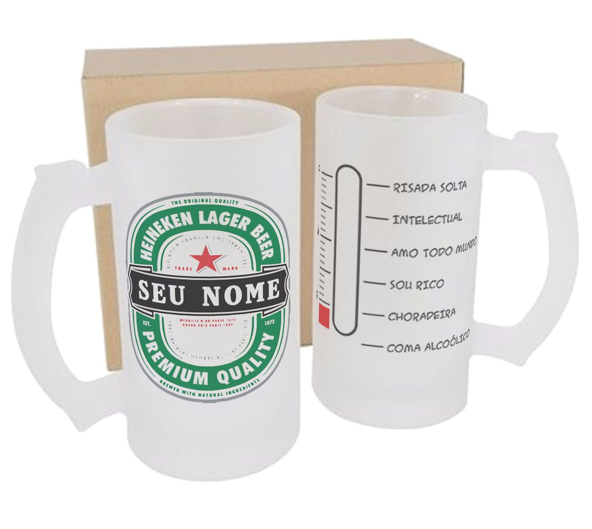 Caneca De Chopp Jateada Personalizada