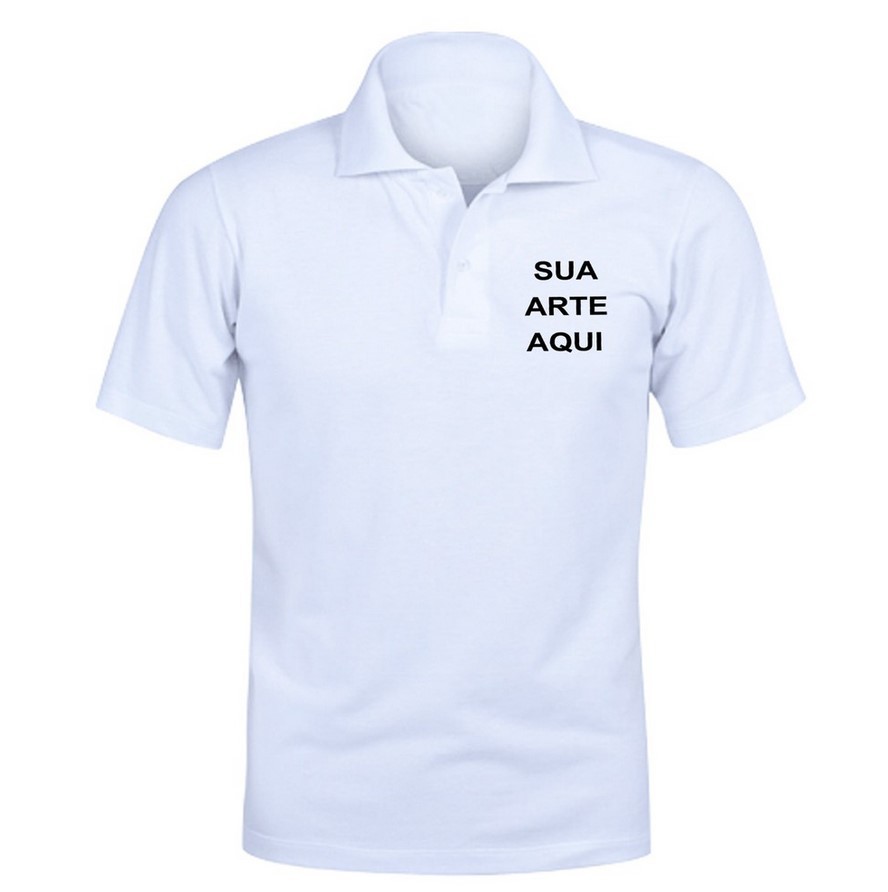 Camisa Polo Personalizada Com Sua Estampa Foto Imagem